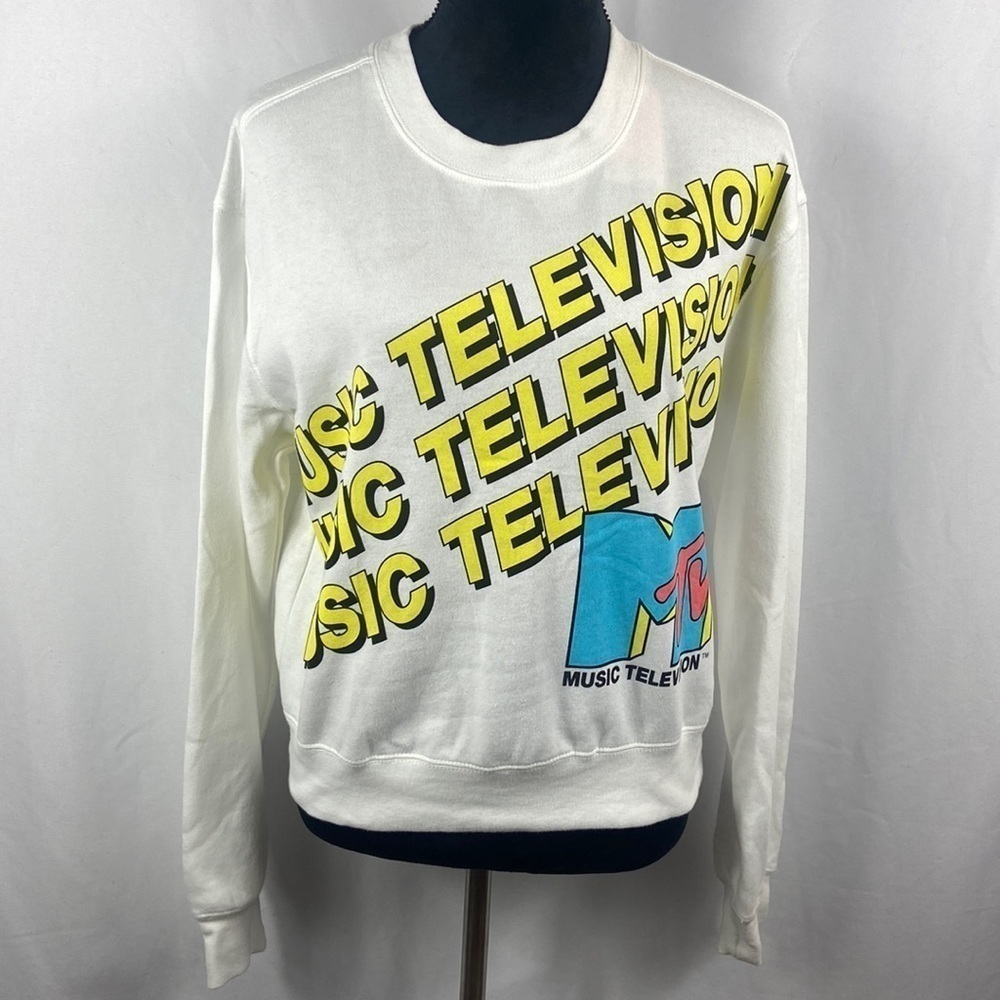 MTV Logo Super Soft Pull Over Sweatshirt